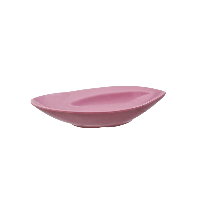花瓣盤 莫蘭迪-霧粉 17x9x3cm