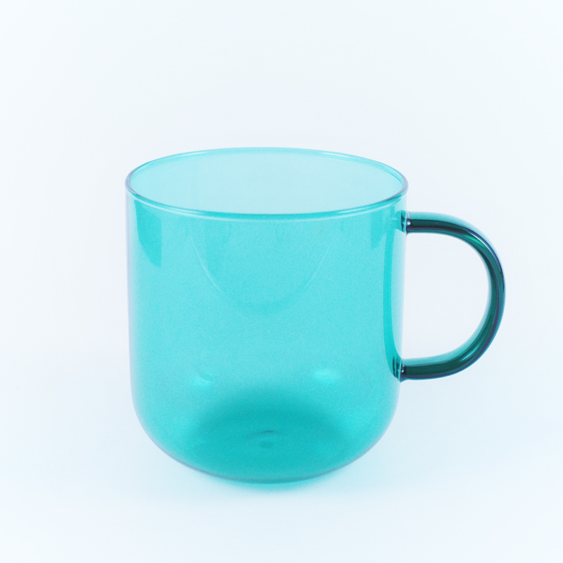 澄澈彩耐熱玻璃馬克杯380ml-綠