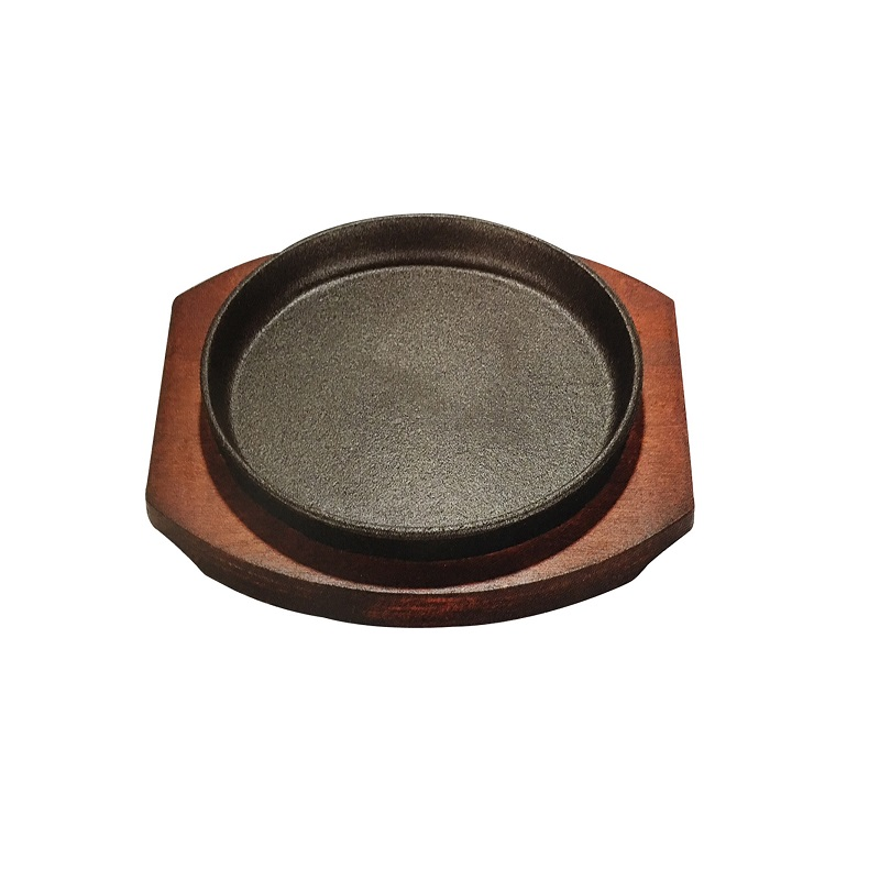 鑄鐵圓盤20cm+木墊(弧邊)