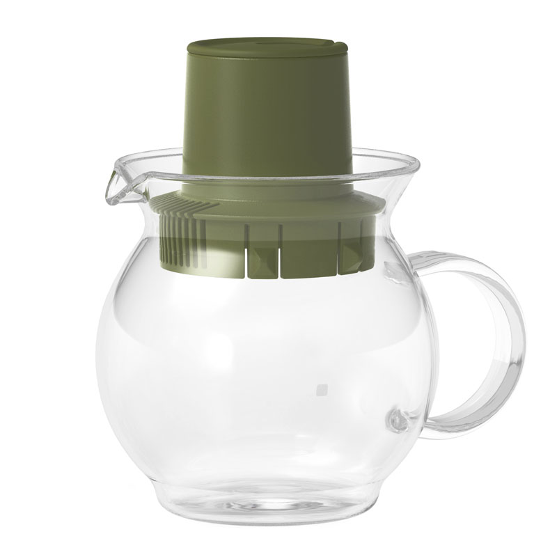 300cc 茶包用沖茶器-綠色