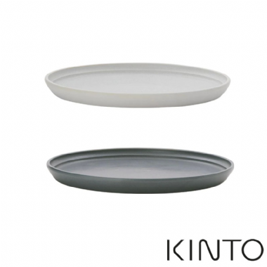 KINTO FOG系列餐盤25cm (灰白 深灰 日本製)