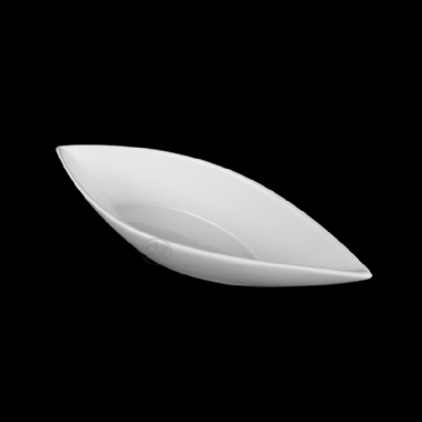象牙強化 葉形深皿(中) (AT35819)