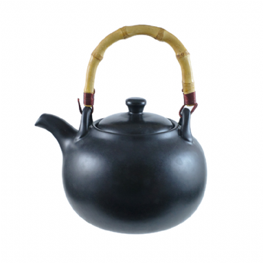 唐鈺 ATB21160茶壺(黑)竹柄