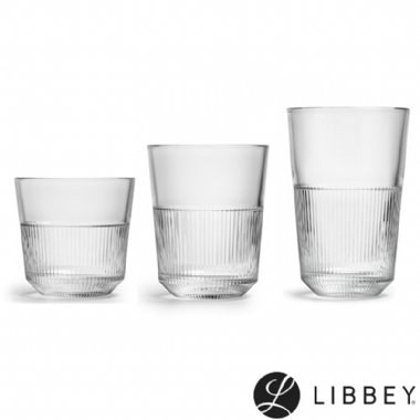 Libbey RAYO可疊線條冷飲杯 320ml