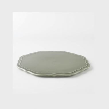 美濃燒 mimi 暖灰餐盤-21cm