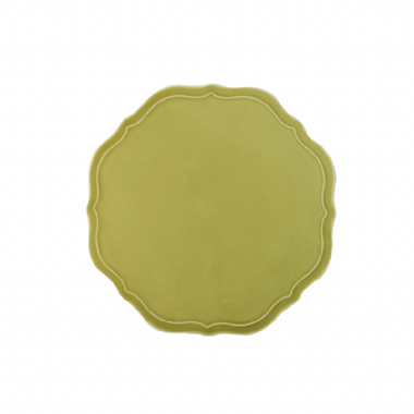 美濃燒 mimi 橄欖綠餐盤-21cm