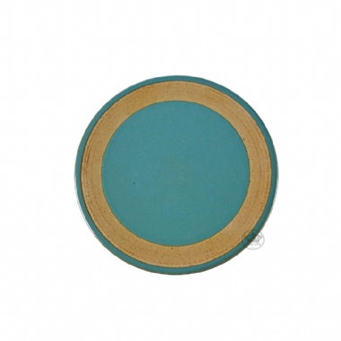 羅馬粗陶咖啡盤(青蔥綠)(150mm)
