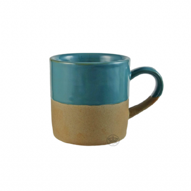 羅馬粗陶咖啡杯(青蔥綠)(口8*H8cm)