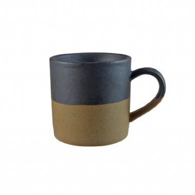 羅馬粗陶咖啡杯(鐵銹黑)(口8*H8cm)
