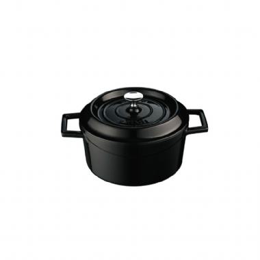 LAVA圓鑄鐵鍋(直徑20cm)黑色