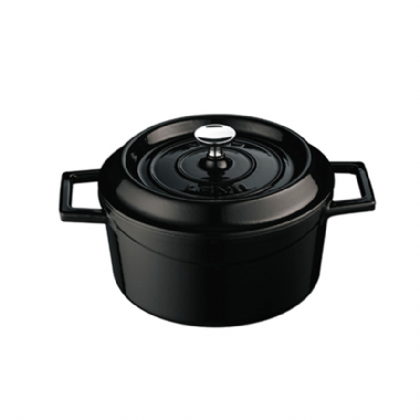 LAVA圓鑄鐵鍋(直徑32cm)黑色