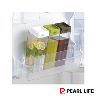 日本Pearl Life可橫放冷水壺&冰箱側門1.8L(白蓋)