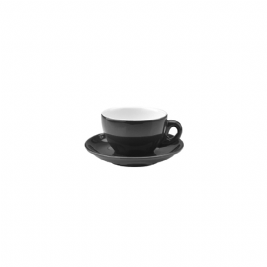 15號-咖啡杯盤組  黑 230cc