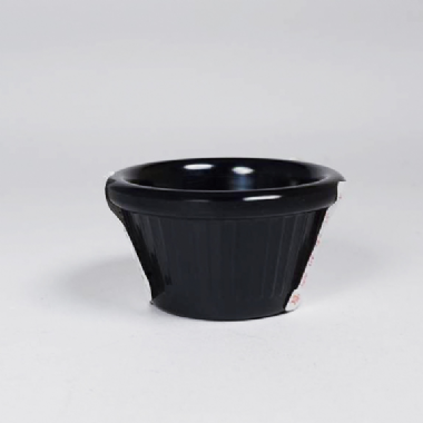 2.8"線條沾醬杯 黑 70*40mm