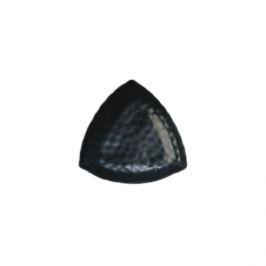陶面波紋三角盤 黑 30.4*6.8cm