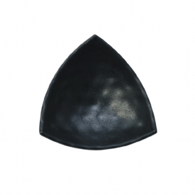 陶面不規則三角盤 黑 10.5*4.1cm