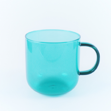 澄澈彩耐熱玻璃馬克杯380ml-綠