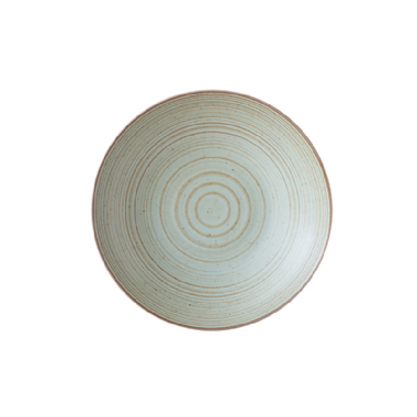 日式樸石陶瓷9吋湯盤-綠淨