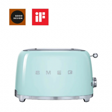 義大利SMEG兩片式烤麵包機-粉綠色